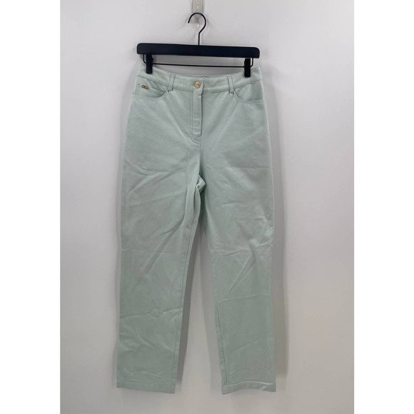 St. John Sport by Marie Gray Light Green Jeans Size 8 - Picture 1 of 8